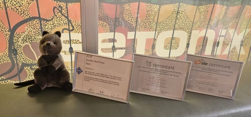 Quokka, Gordon Bell Prize Certificate, Performance Benchmarking Certificates